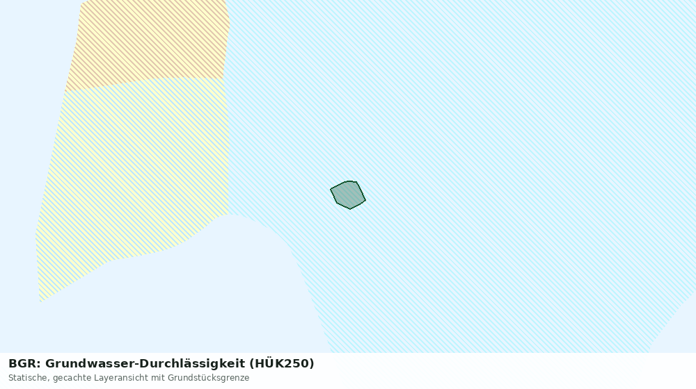 Statische Kartenansicht: BGR: Grundwasser-Durchlässigkeit (HÜK250)