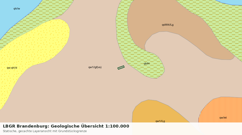 Statische Kartenansicht: LBGR Brandenburg: Geologische Übersicht 1:100.000