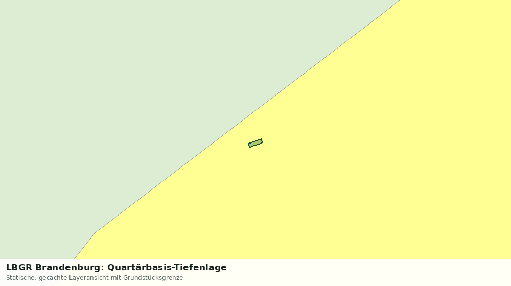 Statische Kartenansicht: LBGR Brandenburg: Quartärbasis-Tiefenlage