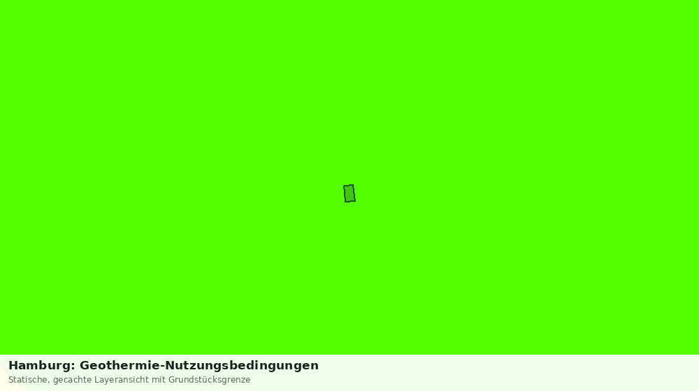 Statische Kartenansicht: Hamburg: Geothermie-Nutzungsbedingungen