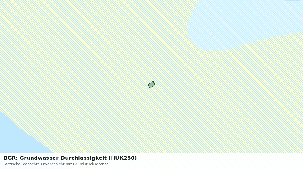 Statische Kartenansicht: BGR: Grundwasser-Durchlässigkeit (HÜK250)