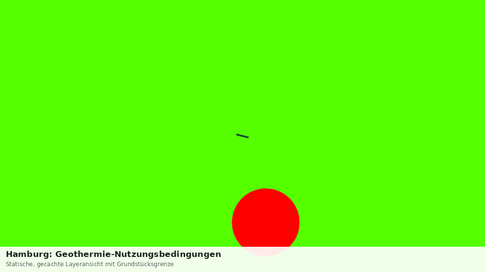 Statische Kartenansicht: Hamburg: Geothermie-Nutzungsbedingungen
