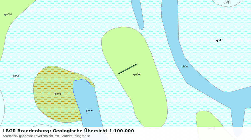 Statische Kartenansicht: LBGR Brandenburg: Geologische Übersicht 1:100.000