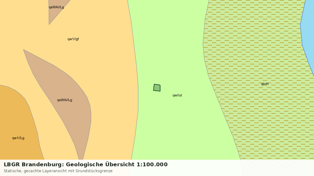 Statische Kartenansicht: LBGR Brandenburg: Geologische Übersicht 1:100.000