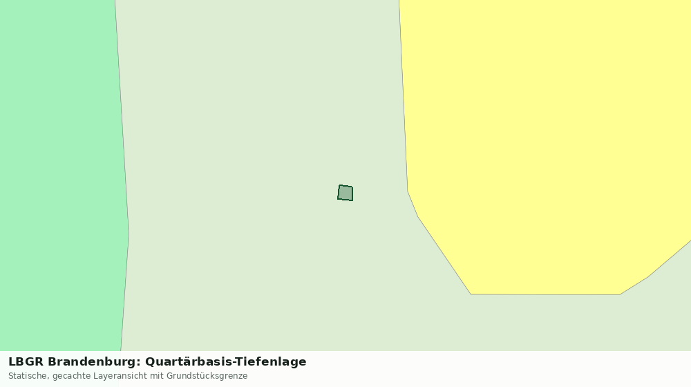 Statische Kartenansicht: LBGR Brandenburg: Quartärbasis-Tiefenlage
