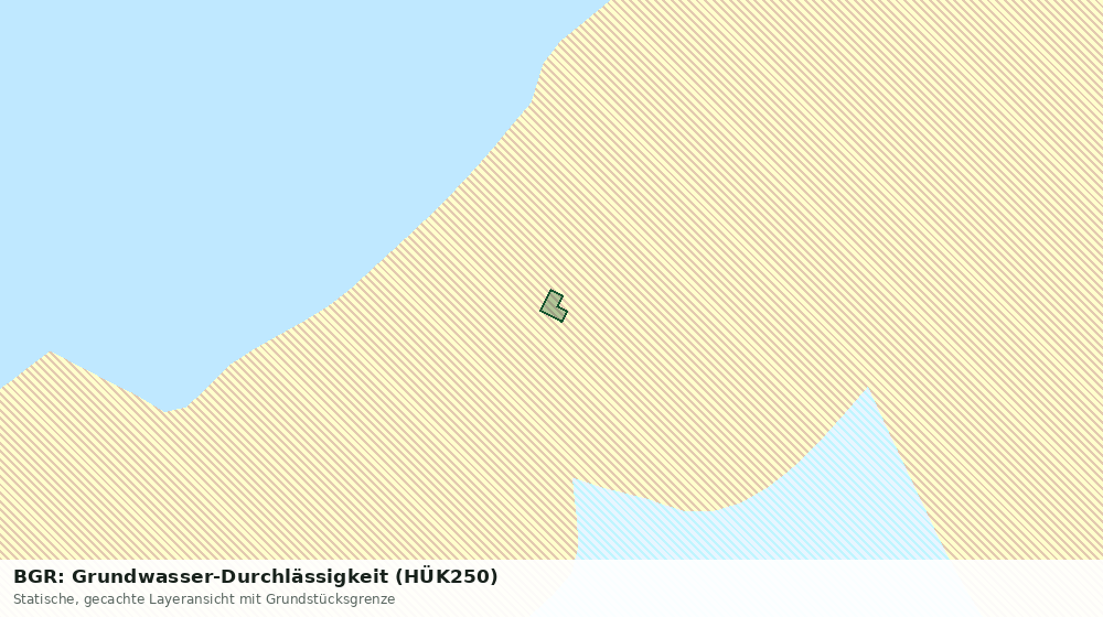 Statische Kartenansicht: BGR: Grundwasser-Durchlässigkeit (HÜK250)
