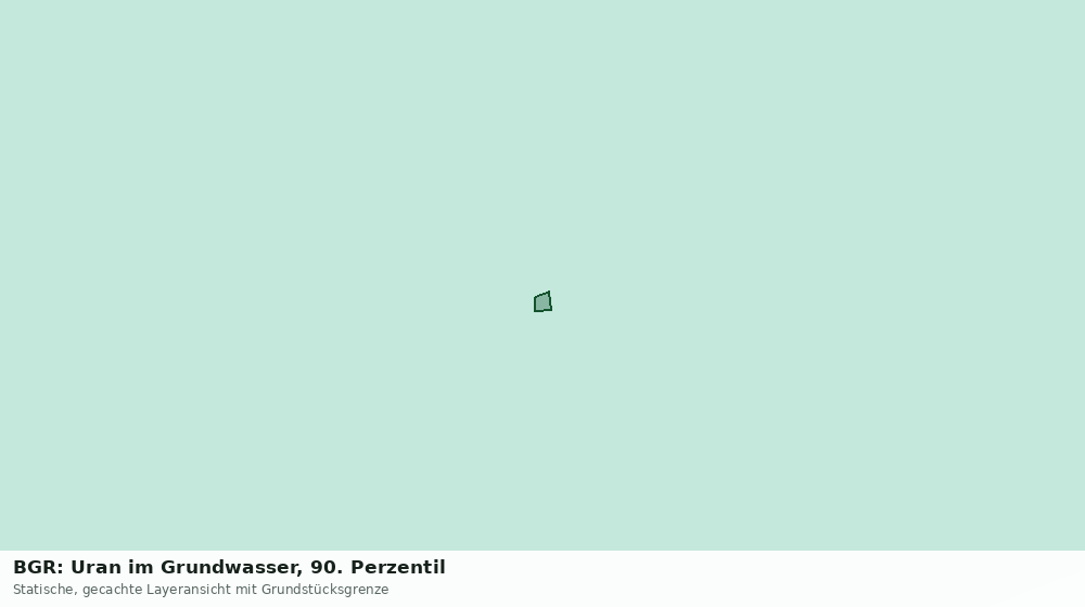 Statische Kartenansicht: BGR: Uran im Grundwasser, 90. Perzentil