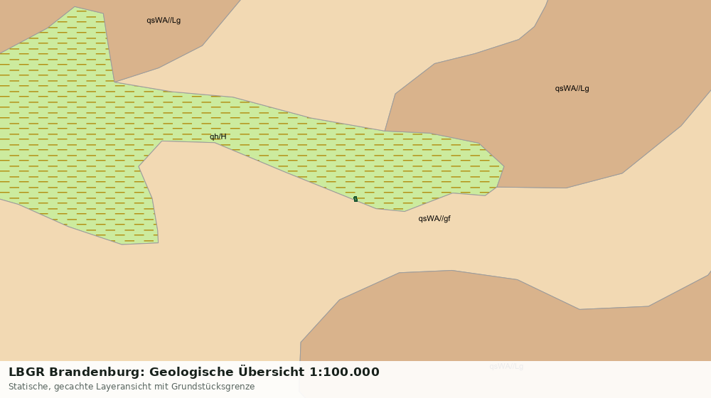 Statische Kartenansicht: LBGR Brandenburg: Geologische Übersicht 1:100.000