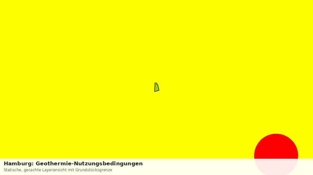 Statische Kartenansicht: Hamburg: Geothermie-Nutzungsbedingungen
