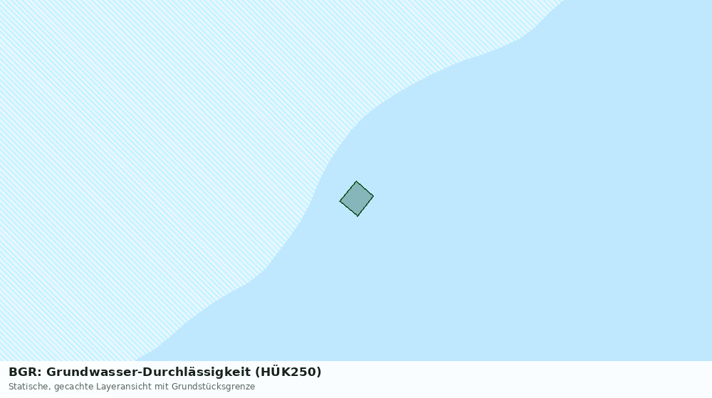 Statische Kartenansicht: BGR: Grundwasser-Durchlässigkeit (HÜK250)
