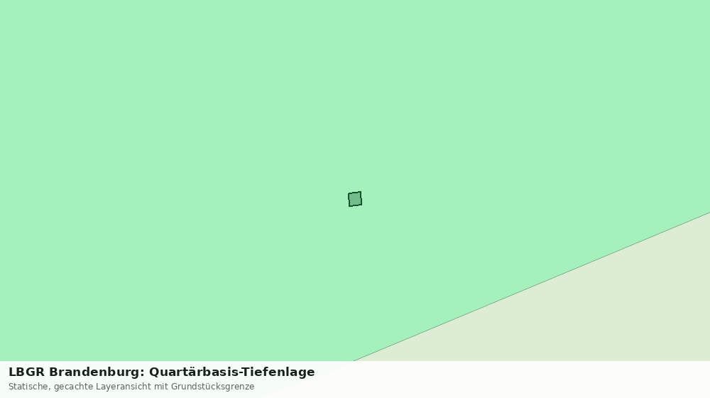 Statische Kartenansicht: LBGR Brandenburg: Quartärbasis-Tiefenlage
