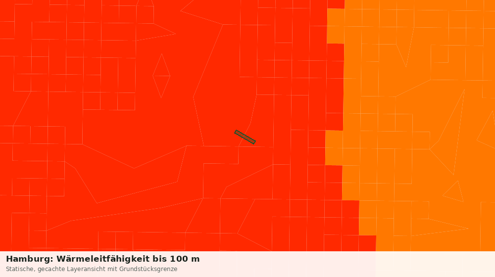 Statische Kartenansicht: Hamburg: Wärmeleitfähigkeit bis 100 m