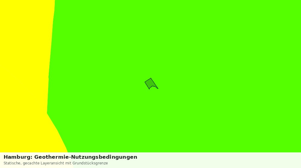 Statische Kartenansicht: Hamburg: Geothermie-Nutzungsbedingungen