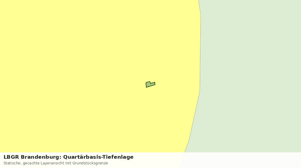 Statische Kartenansicht: LBGR Brandenburg: Quartärbasis-Tiefenlage