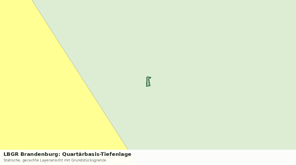 Statische Kartenansicht: LBGR Brandenburg: Quartärbasis-Tiefenlage