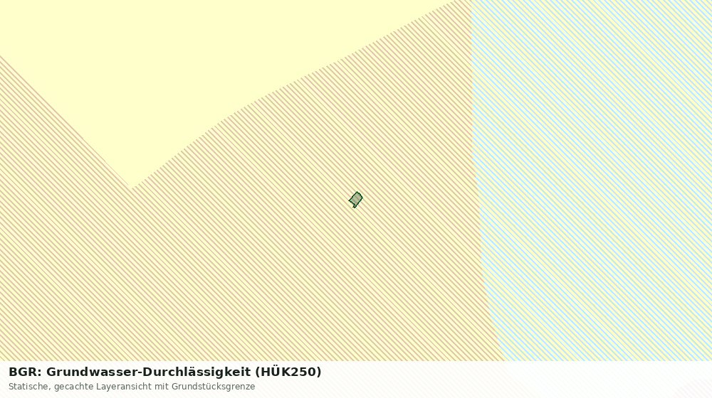 Statische Kartenansicht: BGR: Grundwasser-Durchlässigkeit (HÜK250)