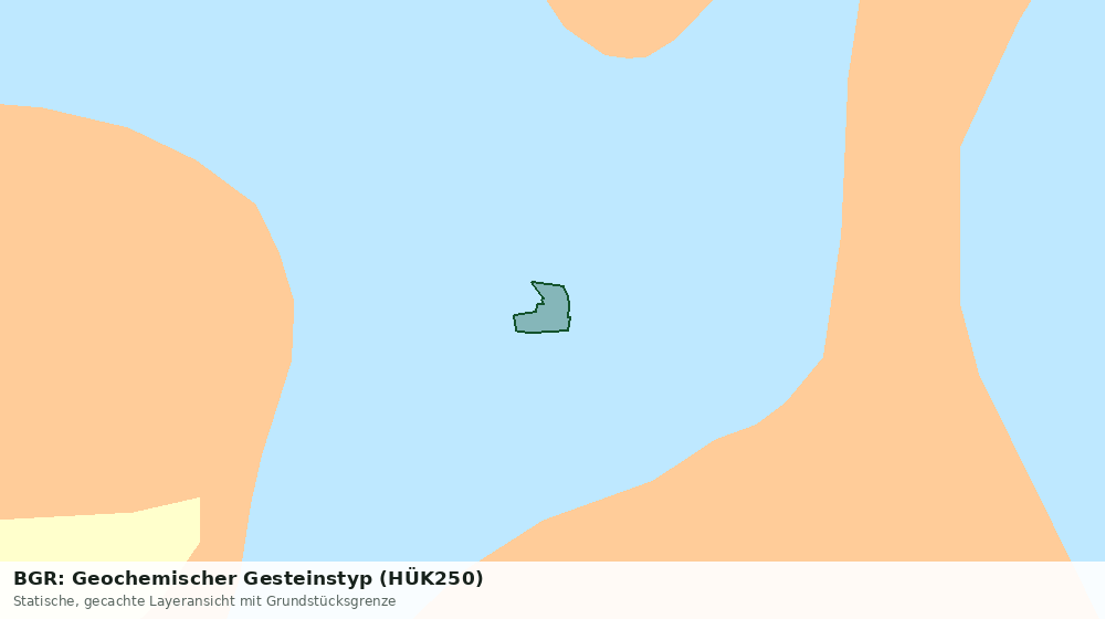 Statische Kartenansicht: BGR: Geochemischer Gesteinstyp (HÜK250)
