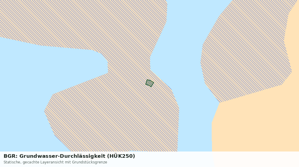 Statische Kartenansicht: BGR: Grundwasser-Durchlässigkeit (HÜK250)