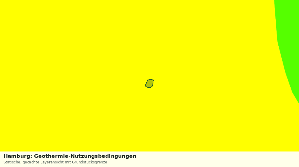 Statische Kartenansicht: Hamburg: Geothermie-Nutzungsbedingungen