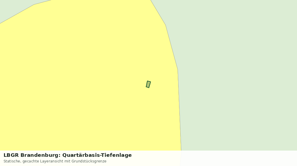 Statische Kartenansicht: LBGR Brandenburg: Quartärbasis-Tiefenlage