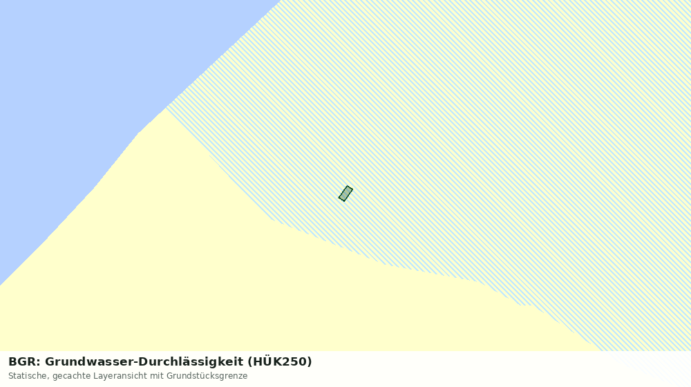 Statische Kartenansicht: BGR: Grundwasser-Durchlässigkeit (HÜK250)