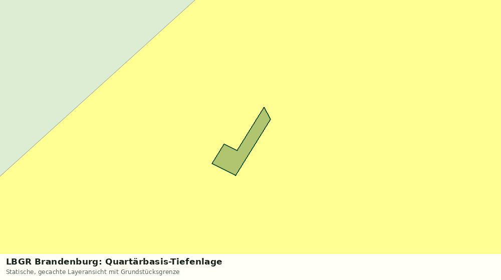Statische Kartenansicht: LBGR Brandenburg: Quartärbasis-Tiefenlage