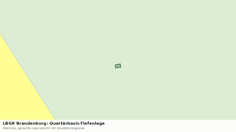 Statische Kartenansicht: LBGR Brandenburg: Quartärbasis-Tiefenlage