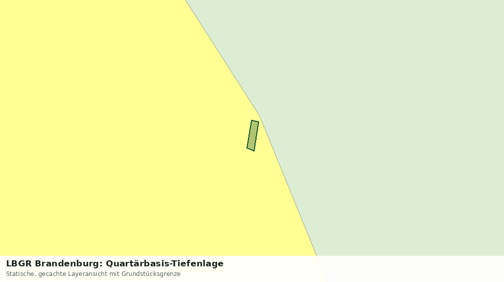 Statische Kartenansicht: LBGR Brandenburg: Quartärbasis-Tiefenlage