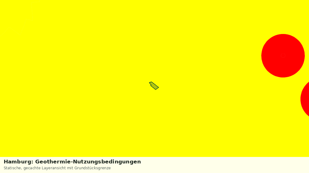 Statische Kartenansicht: Hamburg: Geothermie-Nutzungsbedingungen