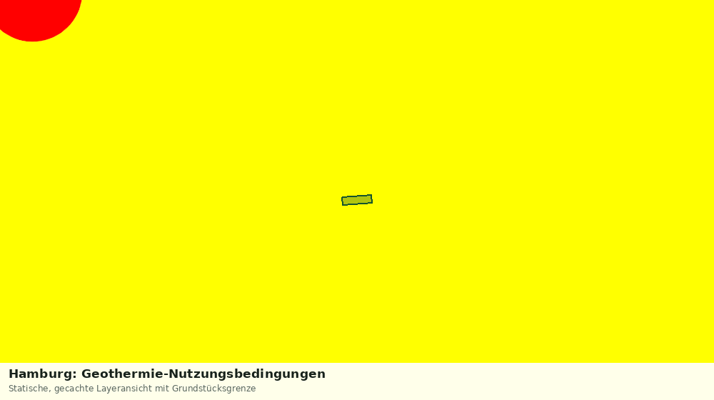 Statische Kartenansicht: Hamburg: Geothermie-Nutzungsbedingungen