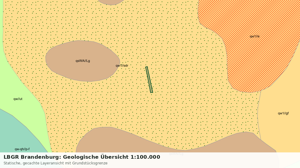 Statische Kartenansicht: LBGR Brandenburg: Geologische Übersicht 1:100.000