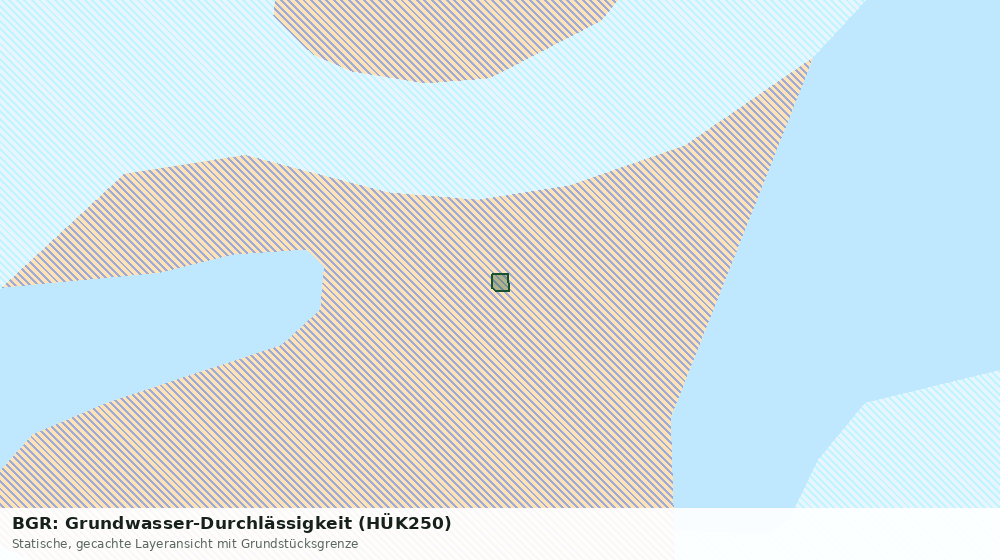 Statische Kartenansicht: BGR: Grundwasser-Durchlässigkeit (HÜK250)