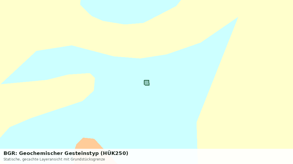 Statische Kartenansicht: BGR: Geochemischer Gesteinstyp (HÜK250)
