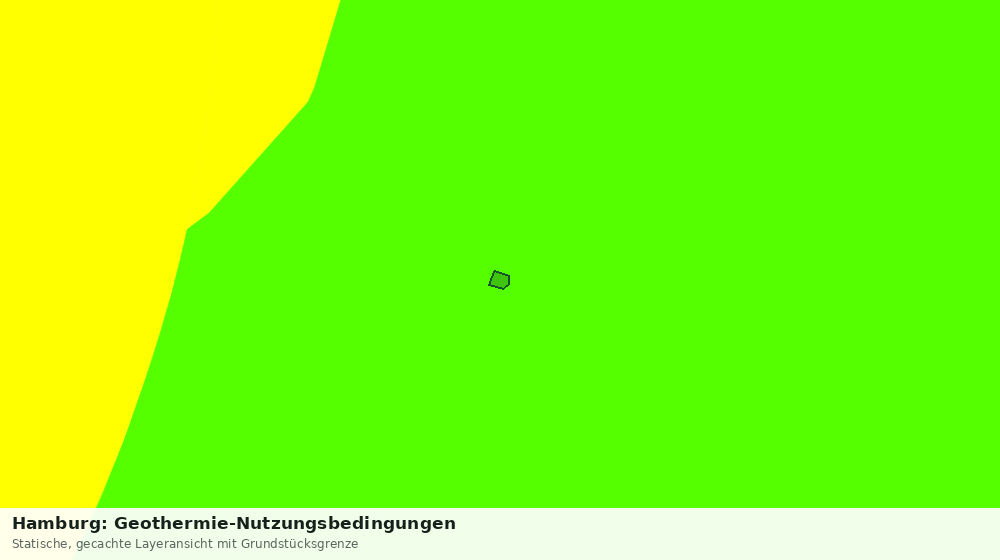 Statische Kartenansicht: Hamburg: Geothermie-Nutzungsbedingungen