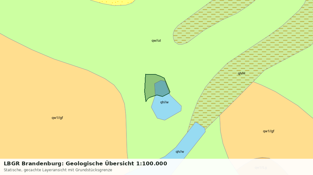 Statische Kartenansicht: LBGR Brandenburg: Geologische Übersicht 1:100.000