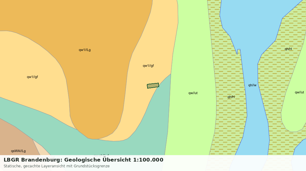 Statische Kartenansicht: LBGR Brandenburg: Geologische Übersicht 1:100.000
