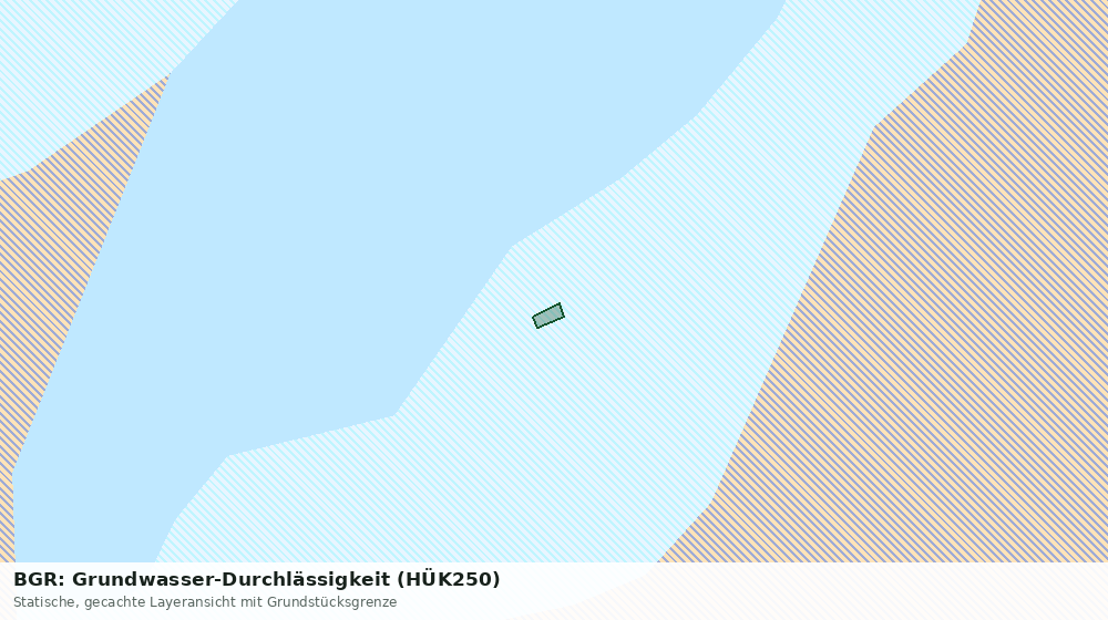 Statische Kartenansicht: BGR: Grundwasser-Durchlässigkeit (HÜK250)