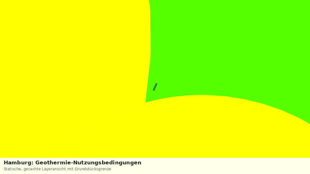 Statische Kartenansicht: Hamburg: Geothermie-Nutzungsbedingungen