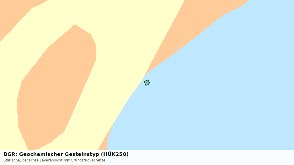 Statische Kartenansicht: BGR: Geochemischer Gesteinstyp (HÜK250)