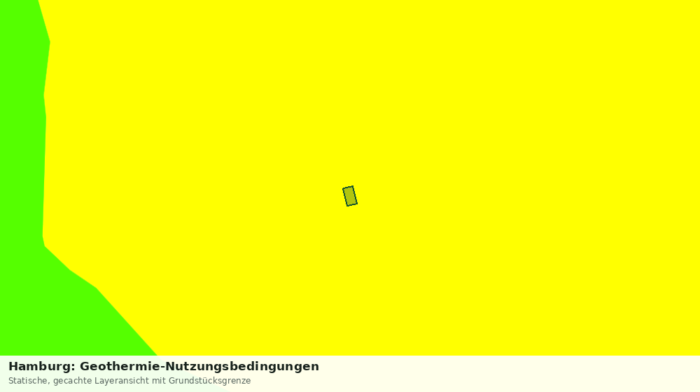 Statische Kartenansicht: Hamburg: Geothermie-Nutzungsbedingungen