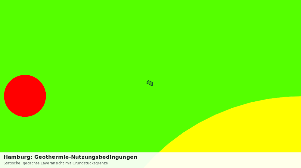Statische Kartenansicht: Hamburg: Geothermie-Nutzungsbedingungen