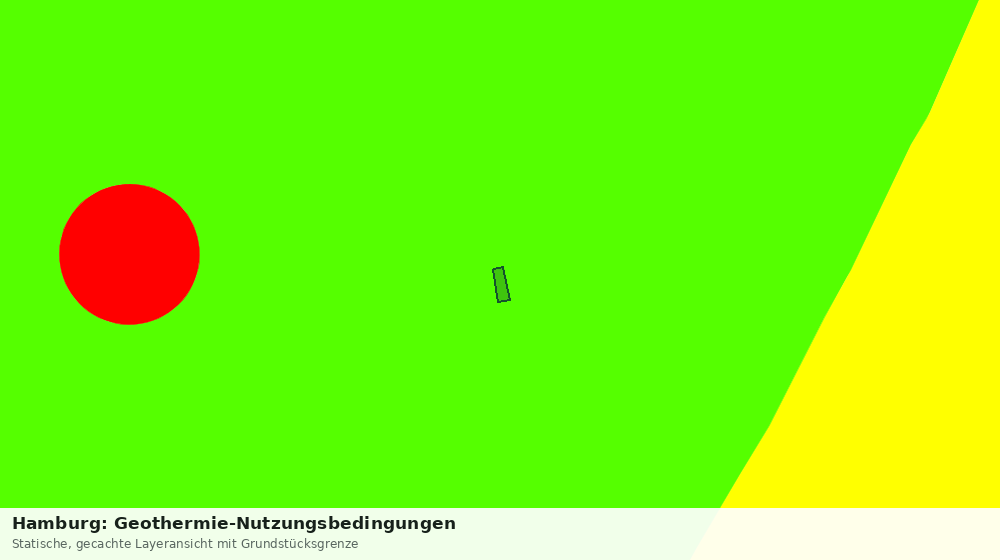Statische Kartenansicht: Hamburg: Geothermie-Nutzungsbedingungen