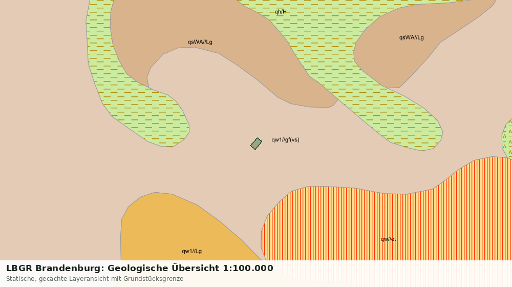 Statische Kartenansicht: LBGR Brandenburg: Geologische Übersicht 1:100.000