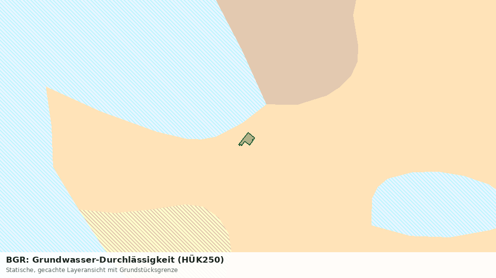 Statische Kartenansicht: BGR: Grundwasser-Durchlässigkeit (HÜK250)