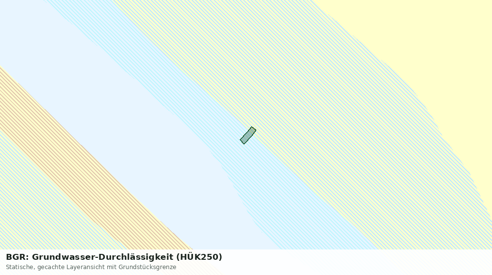 Statische Kartenansicht: BGR: Grundwasser-Durchlässigkeit (HÜK250)