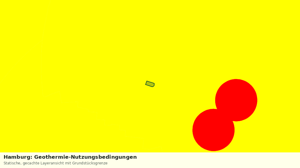 Statische Kartenansicht: Hamburg: Geothermie-Nutzungsbedingungen
