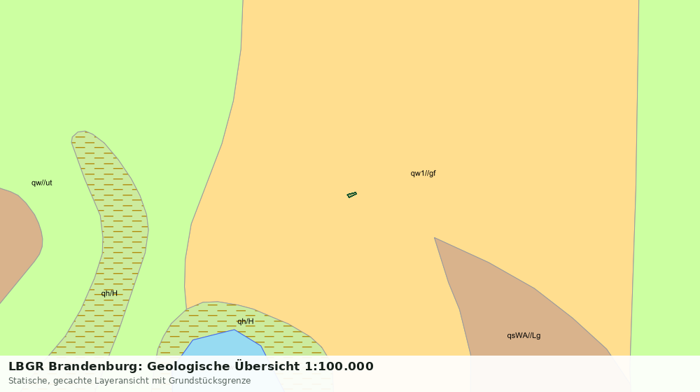Statische Kartenansicht: LBGR Brandenburg: Geologische Übersicht 1:100.000