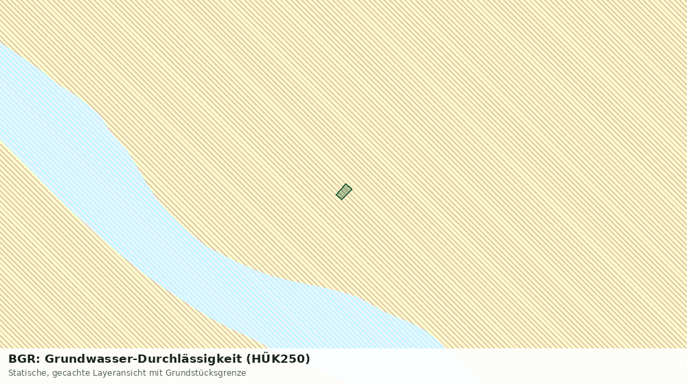 Statische Kartenansicht: BGR: Grundwasser-Durchlässigkeit (HÜK250)