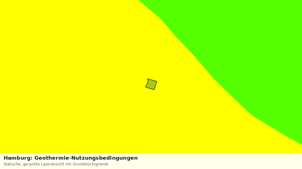 Statische Kartenansicht: Hamburg: Geothermie-Nutzungsbedingungen
