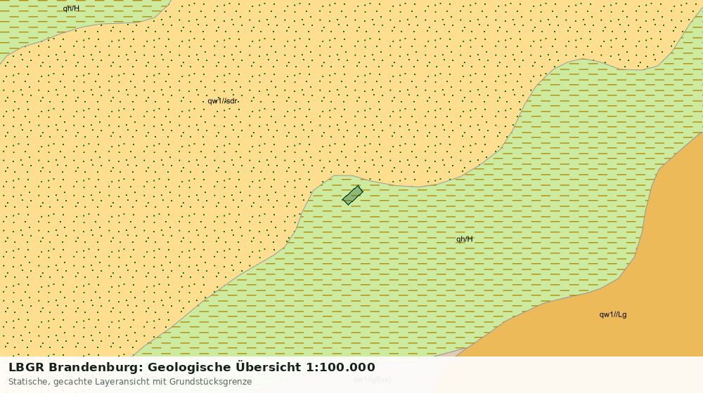Statische Kartenansicht: LBGR Brandenburg: Geologische Übersicht 1:100.000